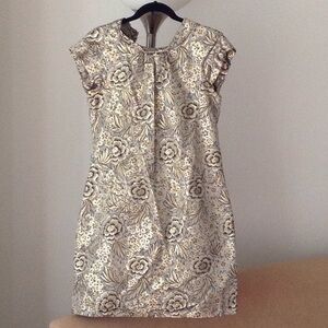 🇮🇹 Burberry - Italian 'Gold Lame Florals'  Dress